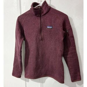Patagonia womens xsmall purple mockneck fleece better sweater
